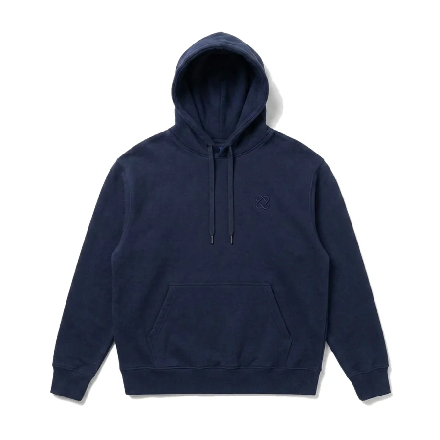 Navy Dolvero Funded Hoodie, front view